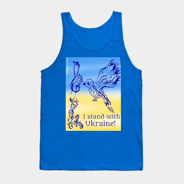 I stand with Ukraine Tank Top by CathyGraphics